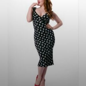 Rock Steady skull wiggle dress 1X